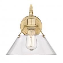 3306-1W BCB-CLR - Orwell BCB 1 Light Wall Sconce in Brushed Champagne Bronze with Clear Glass